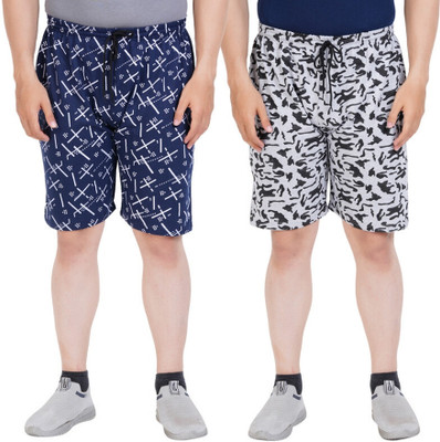 Rugan Printed Men Multicolor Regular Shorts