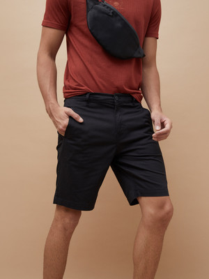 Fame Forever by Lifestyle Solid Men Black Regular Shorts