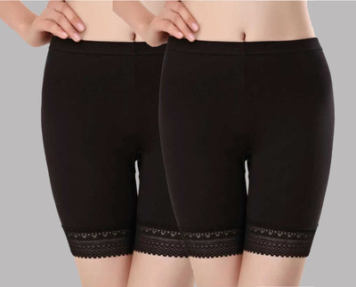 ARSHEEN ADORE Self Design Women Black Cycling Shorts, Gym Shorts