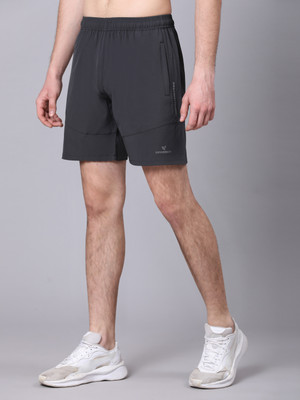 DPassion Solid Men Grey Regular Shorts