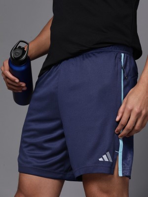 ADIDAS Printed Men Blue Sports Shorts