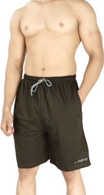 FABVIO PLUS Solid Men Green Bermuda Shorts