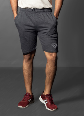 Moda Rapido Solid Men Grey Casual Shorts