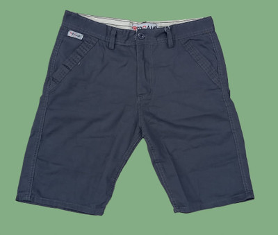 RCS Solid Men Grey Chino Shorts
