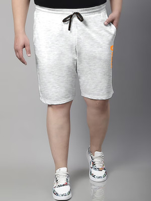 ARDEUR Printed Men Grey Regular Shorts