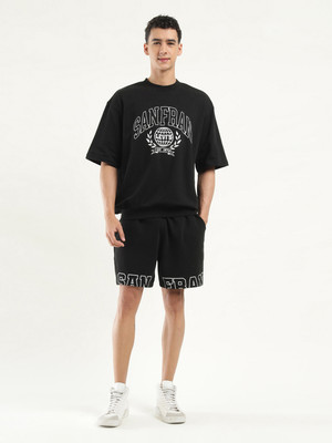 LEVI'S Solid Men Black Basic Shorts
