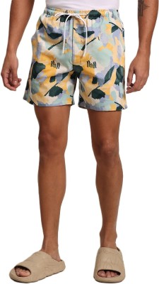 Bene Kleed Printed Men Yellow Boxer Shorts