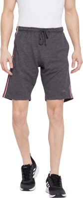 Perf Solid Men Grey Sports Shorts