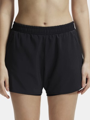 JOCKEY Solid Women Black Sports Shorts