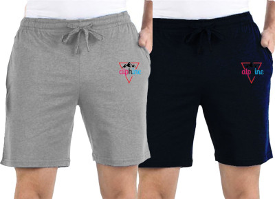 ALPHINE Printed Men Multicolor Basic Shorts