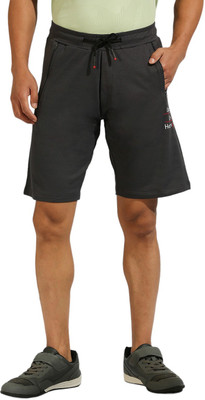 Klub Fox Printed Men Dark Grey Regular Shorts