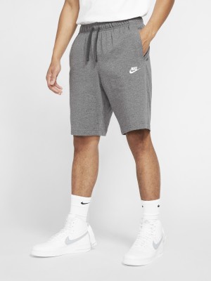 NIKE Solid Men Grey Casual Shorts