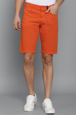 Allen Solly Solid Men Orange Regular Shorts