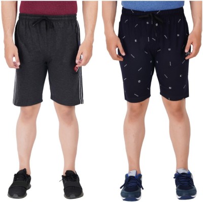 FEEL TRACK Printed Men Multicolor Regular Shorts