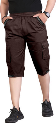 ADITYA TRADE LINK Solid Men Beige Cargo Shorts