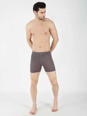 GOTO Solid Men Dark Grey Sports Shorts