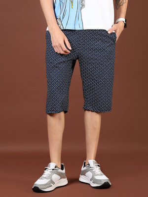 V-MART Printed Men Blue Regular Shorts