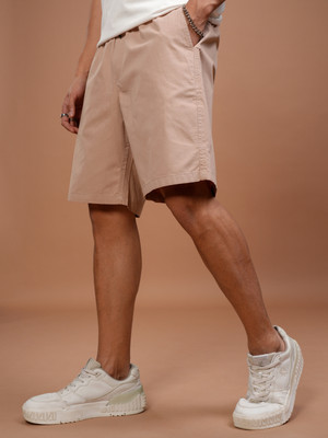 HIGHLANDER Solid Men Pink Regular Shorts
