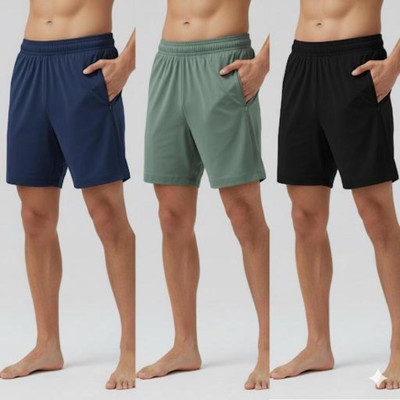 Blacktail Solid Men Dark Blue, Black, Green Casual Shorts, Gym Shorts, Sports Shorts