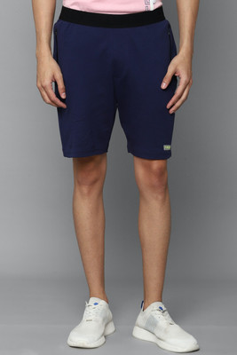 Allen Solly Solid Men Dark Blue Regular Shorts