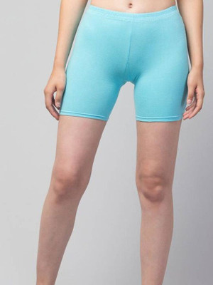 HiRRuX Solid Women Light Blue Sports Shorts