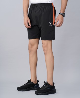 jorkk Striped Men Black Regular Shorts