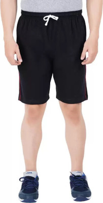 Wrodss Solid Men Dark Blue Basic Shorts