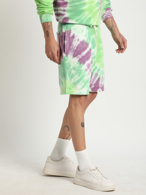 THE BEAR HOUSE Tie & Dye Men Multicolor Casual Shorts