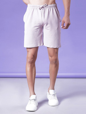 V-MART Solid Men Pink Regular Shorts