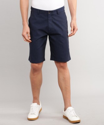 Arrow Sport Solid Men Blue Chino Shorts