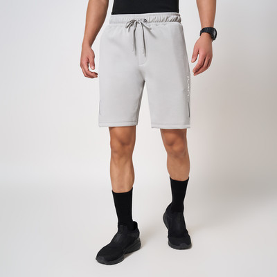 Ajile By Pantaloons Solid Men Grey Basic Shorts