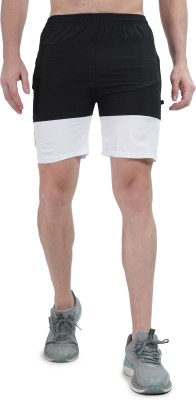 Life and style Solid Men White Sports Shorts