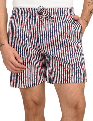 Mechanic Printed Men White, Red Boxer Shorts