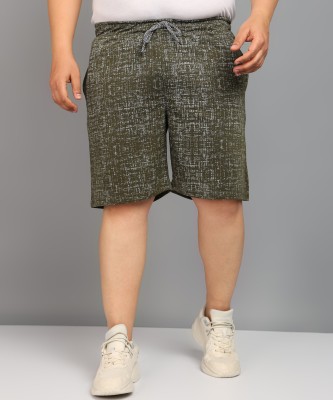 METRONAUT PLUS Solid Men Dark Green Regular Shorts