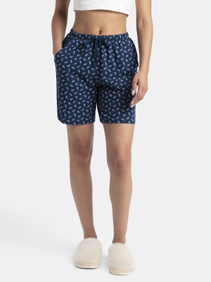 JOCKEY Printed Women Dark Blue Night Shorts