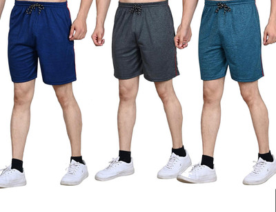 Naskar Fashion Solid Men Multicolor Regular Shorts