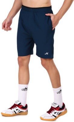 VECTOR X Solid Men Blue Sports Shorts