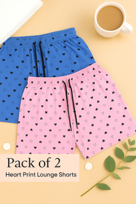 nivafashion Printed Women Multicolor Regular Shorts