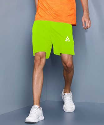 Adrenex Solid Men Multicolor Regular Shorts