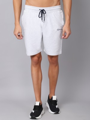 Rodamo Solid Men Grey Casual Shorts