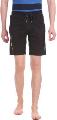 U.S. POLO ASSN. Solid Men Black Basic Shorts