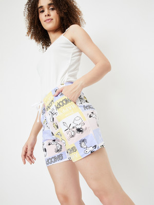 MAX Color Block Women Multicolor Basic Shorts