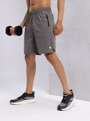 HRX by Hrithik Roshan Solid Men Grey Sports Shorts