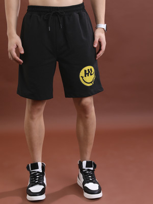 HIGHLANDER Solid Men Black Casual Shorts