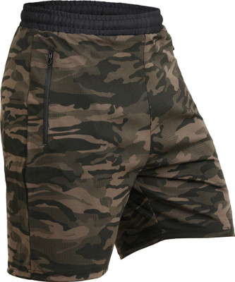 HouseOfCommon Printed Men Green Cycling Shorts