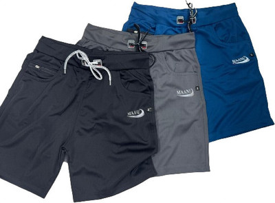 HOC Solid Men Blue, Grey, Dark Grey Regular Shorts