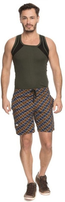 Vihan Enterprises Printed Men Multicolor Bermuda Shorts