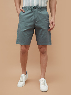 CODE by Lifestyle Solid Men Grey Denim Shorts