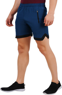 jocker Solid Men Blue Night Shorts