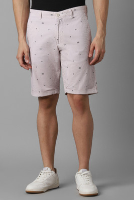 LOUIS PHILIPPE Striped Men Brown Regular Shorts